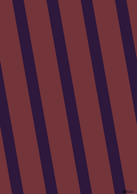 100 degree angle lines stripes, 38 pixel line width, 75 pixel line spacing, Blackcurrant and Merlot angled lines and stripes seamless tileable