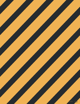46 degree angle lines stripes, 23 pixel line width, 38 pixel line spacing, Blue Charcoal and Casablanca angled lines and stripes seamless tileable