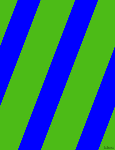 69 degree angle lines stripes, 70 pixel line width, 105 pixel line spacing, Blue and Kelly Green angled lines and stripes seamless tileable