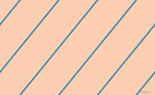 51 degree angle lines stripes, 5 pixel line width, 91 pixel line spacing, Boston Blue and Apricot angled lines and stripes seamless tileable