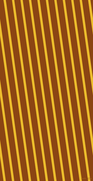 98 degree angle lines stripes, 8 pixel line width, 21 pixel line spacing, Bright Sun and Saddle Brown angled lines and stripes seamless tileable