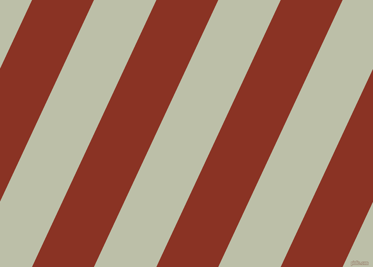 65 degree angle lines stripes, 114 pixel line width, 115 pixel line spacing, Burnt Umber and Beryl Green angled lines and stripes seamless tileable