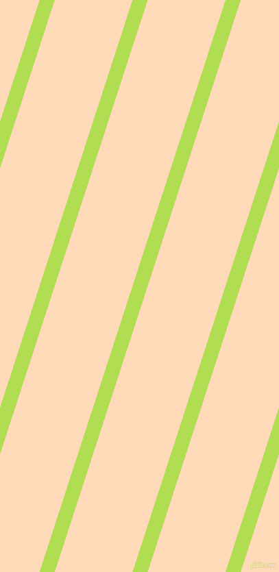 72 degree angle lines stripes, 21 pixel line width, 108 pixel line spacing, Conifer and Peach Puff angled lines and stripes seamless tileable