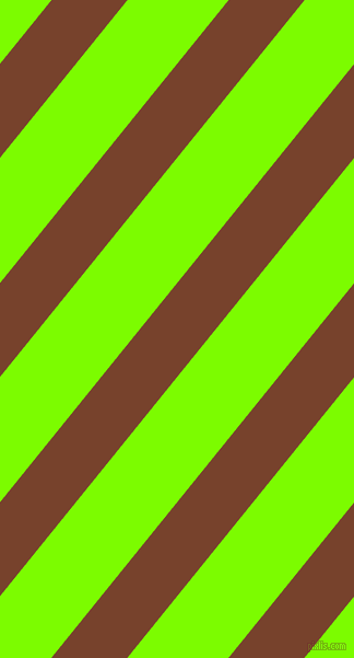 51 degree angle lines stripes, 54 pixel line width, 72 pixel line spacing, Copper Canyon and Lawn Green angled lines and stripes seamless tileable