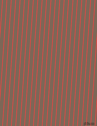 86 degree angle lines stripes, 2 pixel line width, 13 pixel line spacing, Coral Red and Roman Coffee angled lines and stripes seamless tileable
