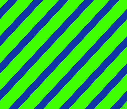 47 degree angle lines stripes, 28 pixel line width, 46 pixel line spacing, Egyptian Blue and Harlequin angled lines and stripes seamless tileable