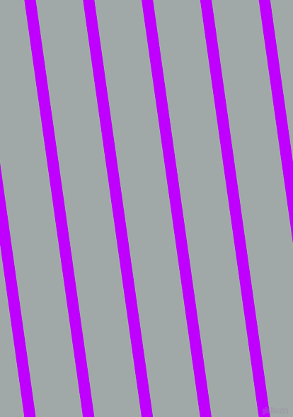 98 degree angle lines stripes, 16 pixel line width, 66 pixel line spacing, Electric Purple and Hit Grey angled lines and stripes seamless tileable