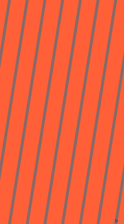 81 degree angle lines stripes, 9 pixel line width, 47 pixel line spacing, Ferra and Outrageous Orange angled lines and stripes seamless tileable