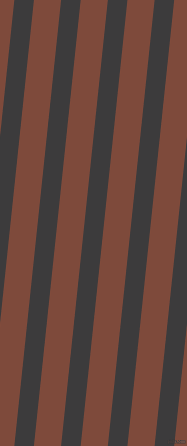 84 degree angle lines stripes, 39 pixel line width, 54 pixel line spacing, Fuscous Grey and Nutmeg angled lines and stripes seamless tileable