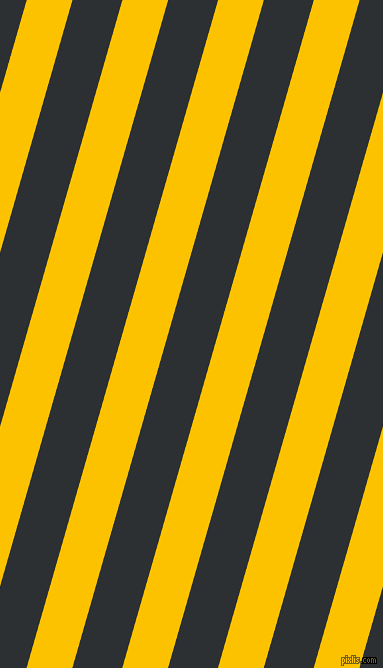 74 degree angle lines stripes, 44 pixel line width, 48 pixel line spacing, Golden Poppy and Cod Grey angled lines and stripes seamless tileable