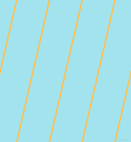 77 degree angle lines stripes, 5 pixel line width, 100 pixel line spacing, Golden Tainoi and Blizzard Blue angled lines and stripes seamless tileable