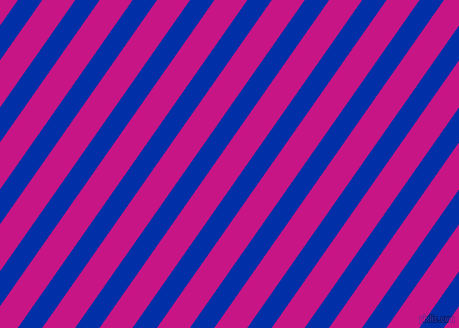 55 degree angle lines stripes, 20 pixel line width, 27 pixel line spacing, International Klein Blue and Medium Violet Red angled lines and stripes seamless tileable