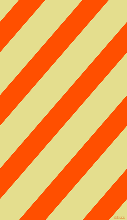 49 degree angle lines stripes, 64 pixel line width, 90 pixel line spacing, International Orange and Primrose angled lines and stripes seamless tileable