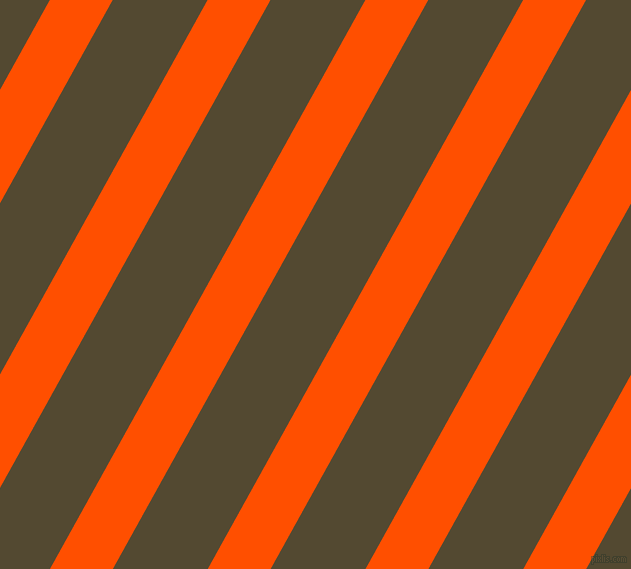 61 degree angle lines stripes, 55 pixel line width, 83 pixel line spacing, International Orange and Punga angled lines and stripes seamless tileable