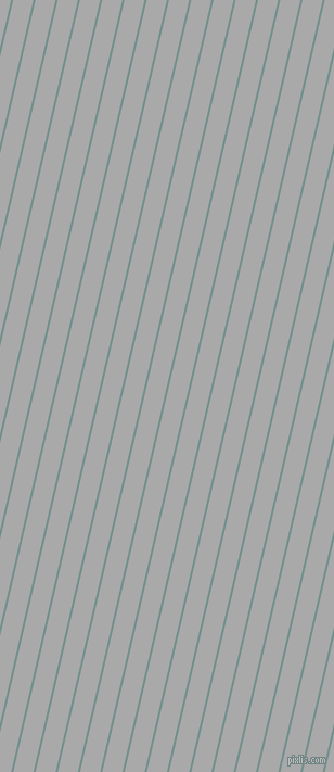 77 degree angle lines stripes, 2 pixel line width, 18 pixel line spacing, Juniper and Dark Gray angled lines and stripes seamless tileable