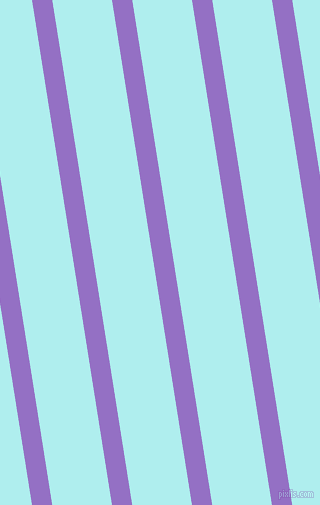 99 degree angle lines stripes, 20 pixel line width, 59 pixel line spacing, Lilac Bush and Pale Turquoise angled lines and stripes seamless tileable