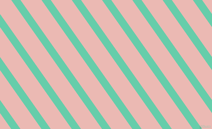 125 degree angle lines stripes, 25 pixel line width, 57 pixel line spacing, Medium Aquamarine and Beauty Bush angled lines and stripes seamless tileable
