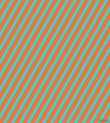 60 degree angle lines stripes, 9 pixel line width, 15 pixel line spacing, Medium Turquoise and Jaffa angled lines and stripes seamless tileable