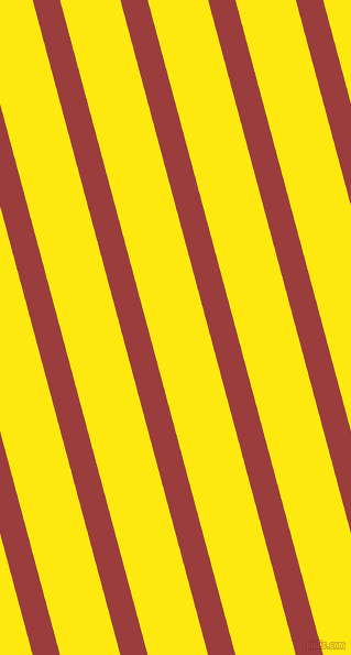 105 degree angle lines stripes, 24 pixel line width, 53 pixel line spacing, Mexican Red and Lemon angled lines and stripes seamless tileable