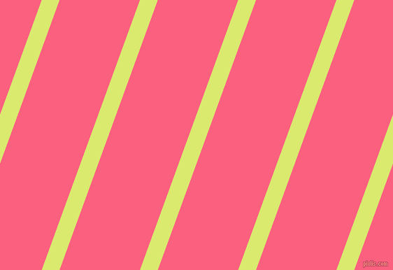 70 degree angle lines stripes, 24 pixel line width, 108 pixel line spacing, Mindaro and Brink Pink angled lines and stripes seamless tileable