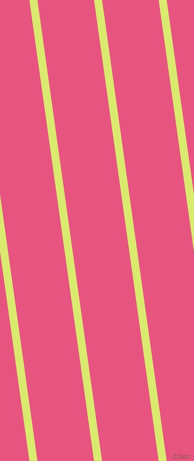 98 degree angle lines stripes, 16 pixel line width, 113 pixel line spacing, Mindaro and Dark Pink angled lines and stripes seamless tileable