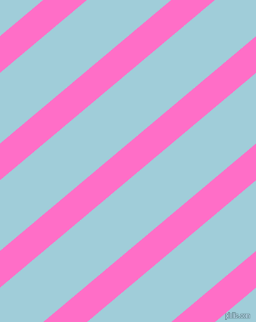 40 degree angle lines stripes, 40 pixel line width, 77 pixel line spacing, Neon Pink and Regent St Blue angled lines and stripes seamless tileable