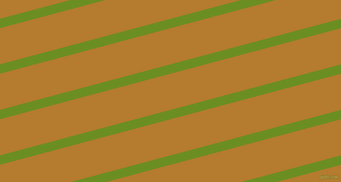 15 degree angle lines stripes, 18 pixel line width, 69 pixel line spacing, Olive Drab and Mandalay angled lines and stripes seamless tileable