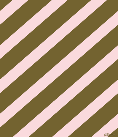41 degree angle lines stripes, 35 pixel line width, 52 pixel line spacing, Pale Pink and Himalaya angled lines and stripes seamless tileable