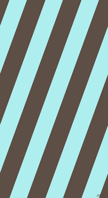 70 degree angle lines stripes, 66 pixel line width, 70 pixel line spacing, Pale Turquoise and Saddle angled lines and stripes seamless tileable