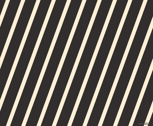 70 degree angle lines stripes, 13 pixel line width, 35 pixel line spacing, Papaya Whip and Night Rider angled lines and stripes seamless tileable
