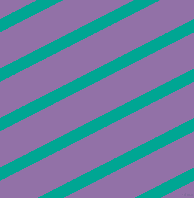 27 degree angle lines stripes, 39 pixel line width, 106 pixel line spacing, Persian Green and Ce Soir angled lines and stripes seamless tileable