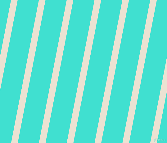 79 degree angle lines stripes, 21 pixel line width, 67 pixel line spacing, Quarter Spanish White and Turquoise angled lines and stripes seamless tileable