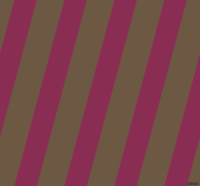 75 degree angle lines stripes, 73 pixel line width, 90 pixel line spacing, Rose Bud Cherry and Tobacco Brown angled lines and stripes seamless tileable