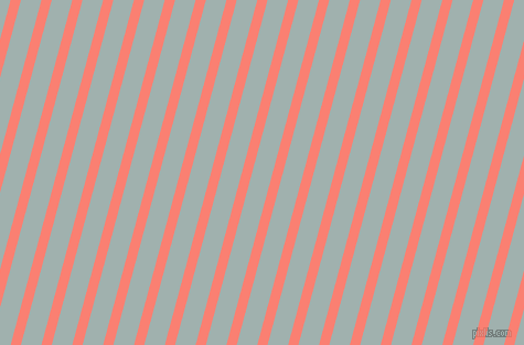 75 degree angle lines stripes, 9 pixel line width, 18 pixel line spacing, Salmon and Conch angled lines and stripes seamless tileable