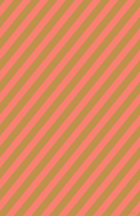 51 degree angle lines stripes, 21 pixel line width, 23 pixel line spacing, Salmon and Tussock angled lines and stripes seamless tileable