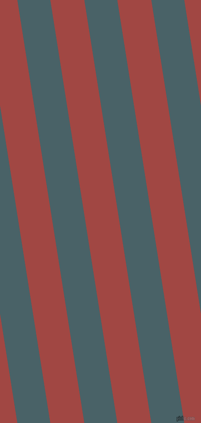 99 degree angle lines stripes, 64 pixel line width, 66 pixel line spacing, Smalt Blue and Roof Terracotta angled lines and stripes seamless tileable