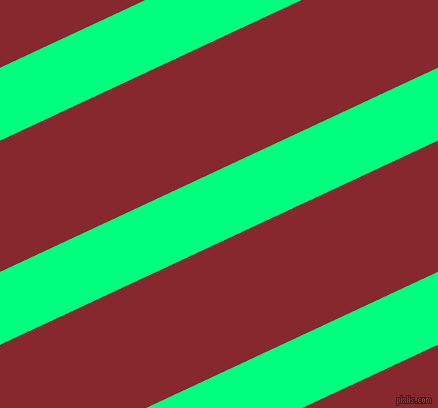 25 degree angle lines stripes, 66 pixel line width, 119 pixel line spacing, Spring Green and Flame Red angled lines and stripes seamless tileable