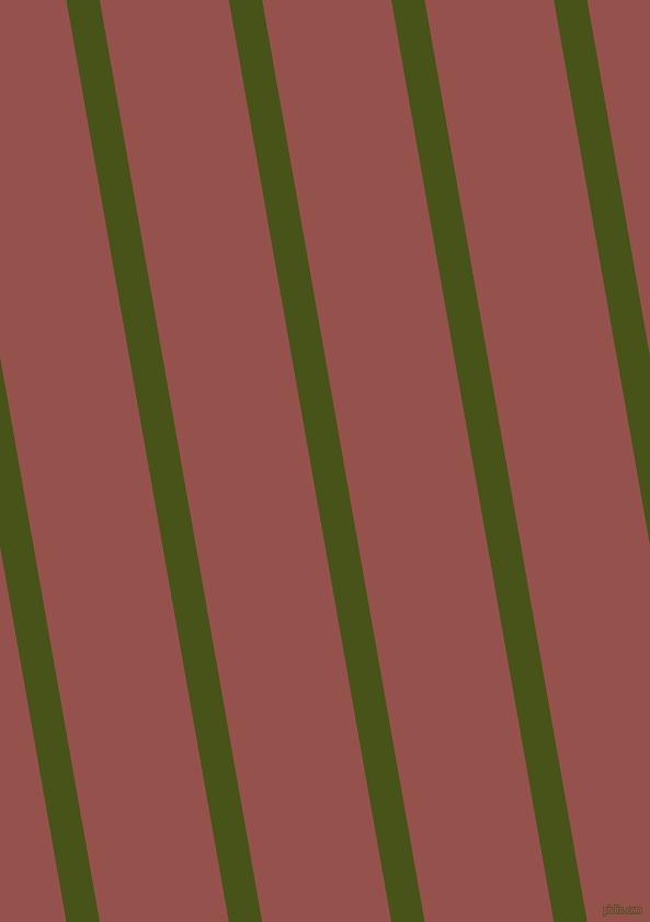 100 degree angle lines stripes, 30 pixel line width, 116 pixel line spacing, Verdun Green and Copper Rust angled lines and stripes seamless tileable