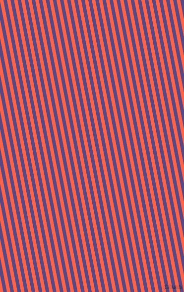 101 degree angle lines stripes, 7 pixel line width, 7 pixel line spacing, Victoria and Tomato angled lines and stripes seamless tileable