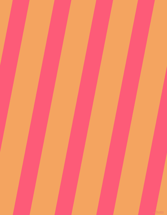 79 degree angle lines stripes, 54 pixel line width, 80 pixel line spacing, Wild Watermelon and Sandy Brown angled lines and stripes seamless tileable