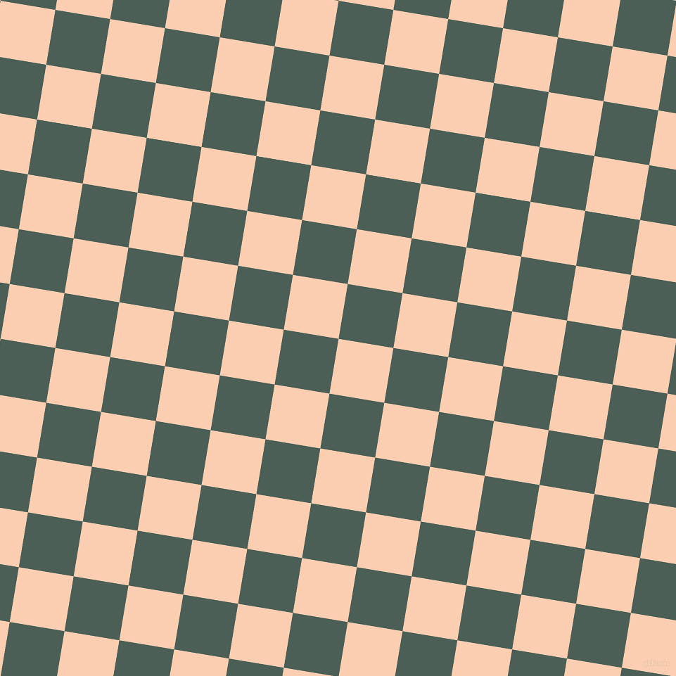 81/171 degree angle diagonal checkered chequered squares checker pattern checkers background, 79 pixel squares size, , Apricot and Viridian Green checkers chequered checkered squares seamless tileable