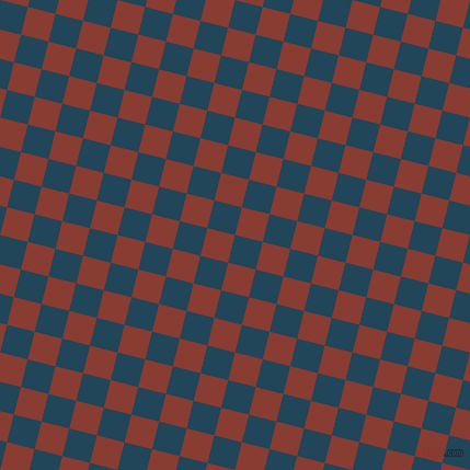 76/166 degree angle diagonal checkered chequered squares checker pattern checkers background, 26 pixel squares size, , Astronaut Blue and Prairie Sand checkers chequered checkered squares seamless tileable