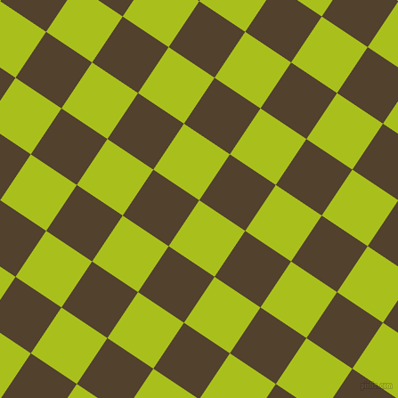 56/146 degree angle diagonal checkered chequered squares checker pattern checkers background, 62 pixel square size, , Bahia and Deep Bronze checkers chequered checkered squares seamless tileable