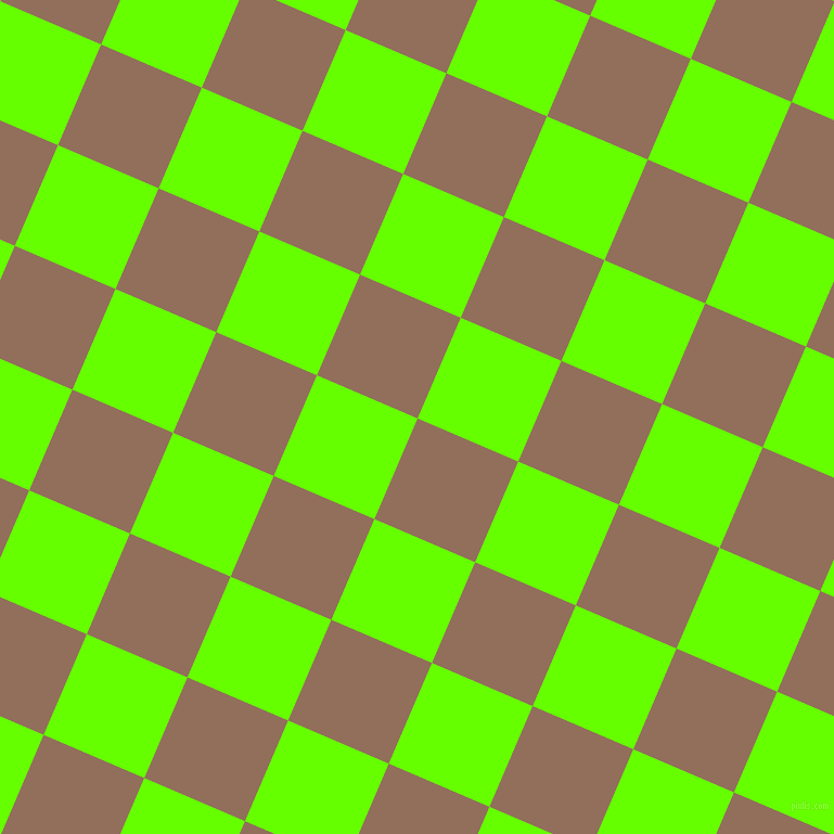 67/157 degree angle diagonal checkered chequered squares checker pattern checkers background, 101 pixel square size, , Beaver and Bright Green checkers chequered checkered squares seamless tileable