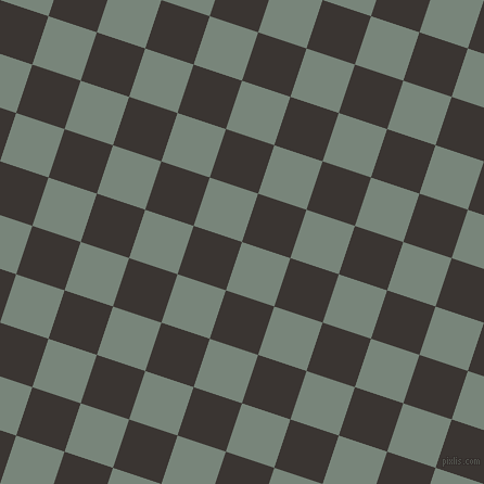 72/162 degree angle diagonal checkered chequered squares checker pattern checkers background, 47 pixel square size, Blue Smoke and Kilamanjaro checkers chequered checkered squares seamless tileable
