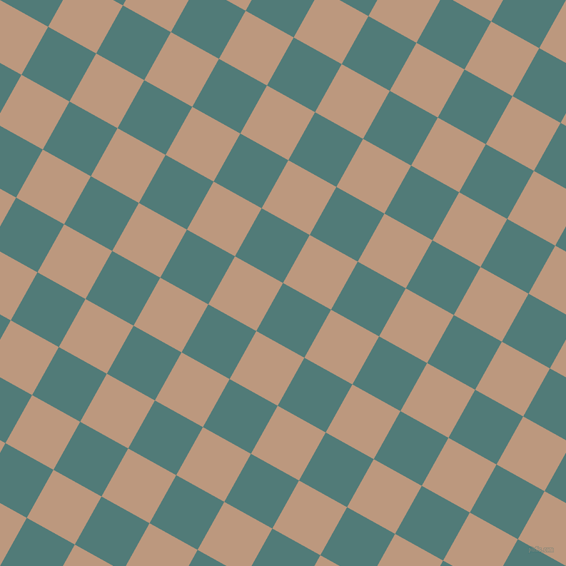 61/151 degree angle diagonal checkered chequered squares checker pattern checkers background, 77 pixel square size, Breaker Bay and Pale Taupe checkers chequered checkered squares seamless tileable