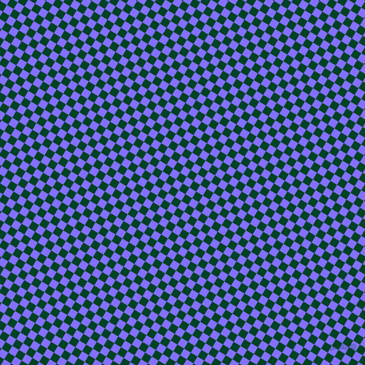 59/149 degree angle diagonal checkered chequered squares checker pattern checkers background, 11 pixel square size, , British Racing Green and Light Slate Blue checkers chequered checkered squares seamless tileable