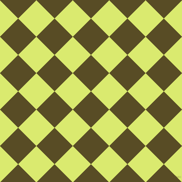 45/135 degree angle diagonal checkered chequered squares checker pattern checkers background, 105 pixel squares size, , Bronze Olive and Mindaro checkers chequered checkered squares seamless tileable