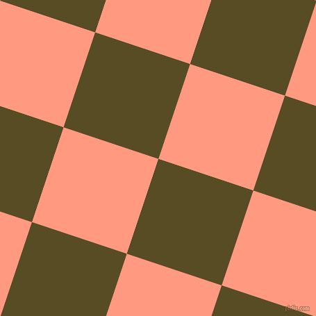 72/162 degree angle diagonal checkered chequered squares checker pattern checkers background, 144 pixel squares size, , Bronze Olive and Vivid Tangerine checkers chequered checkered squares seamless tileable