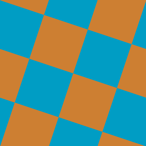 72/162 degree angle diagonal checkered chequered squares checker pattern checkers background, 162 pixel square size, Bronze and Pacific Blue checkers chequered checkered squares seamless tileable